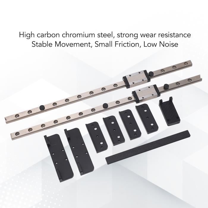 Axe Strut Rails HURRISE rail de guidage linéaire Rail de Guidage des Axes Y avec Bloc ...