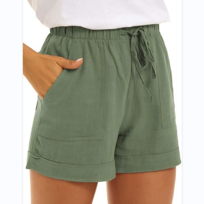 Short de pyjama vert kaki femme | La Halle
