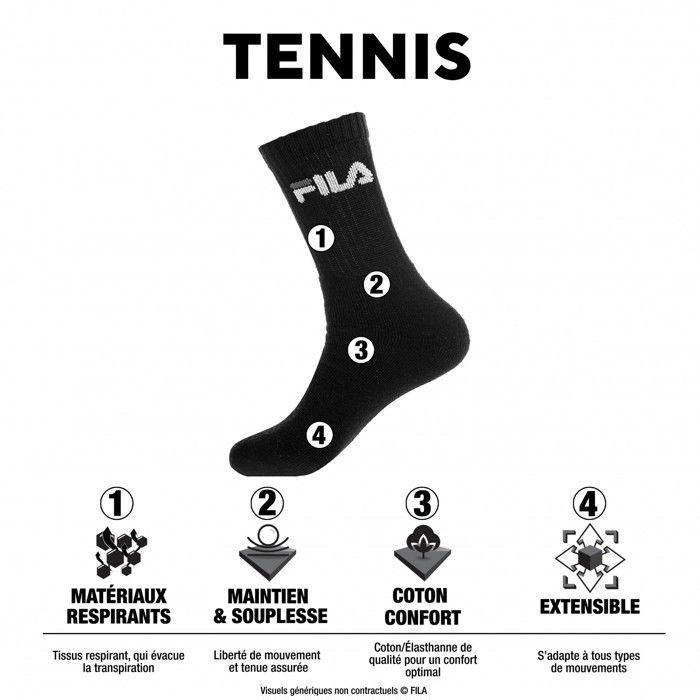 Chaussette fila noir clearance