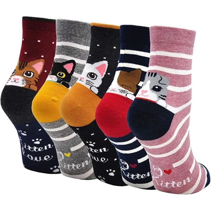 Chaussettes fantaisie best sale femme pas cher
