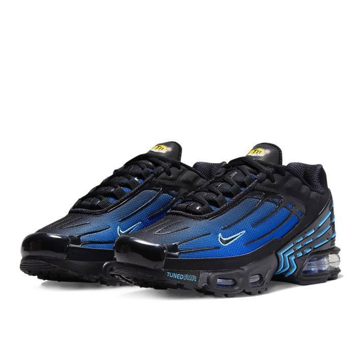 Basket Nike AIR MAX PLUS 3 Junior - NIKE - FB8025-001 - Synthétique - Bleu  - Enfant - Garçon - Lacets