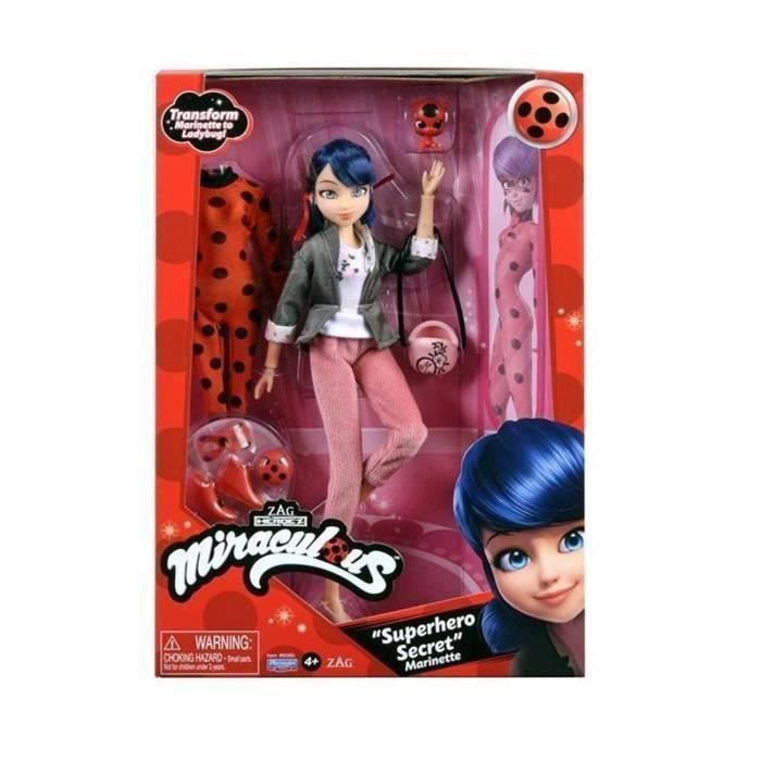Poupee Marinette LadyBug 2 tenues Miraculous coccinelle Cdiscount Jeux Jouets