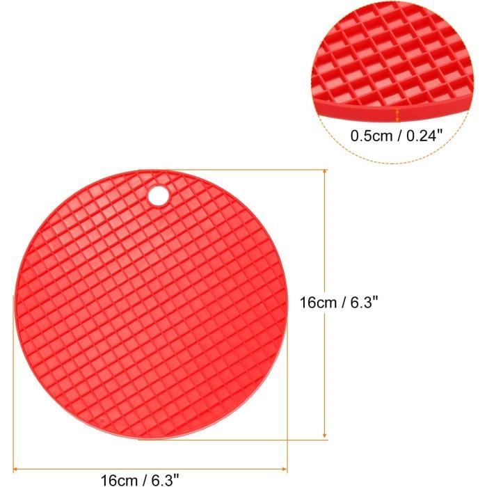 Dessous De Plat En Silicone Zeal - 22 Cm, Résistant à La Chaleur (250°C), Antidérapant, Lavable Au Lave-vaisselle