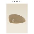 Étiquette blanche noire - Taille unique - Béret brodé kangourou Kangol pour hommes et femmes, Section mince V-2