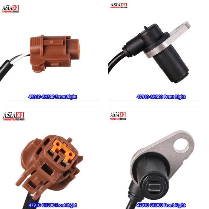 Capteurs ABS Pour VW Beetle 2012-2019 - Lot De 4, Avant/Arrière Gauche/Droite, Références 1K0927807/7808, Etc.