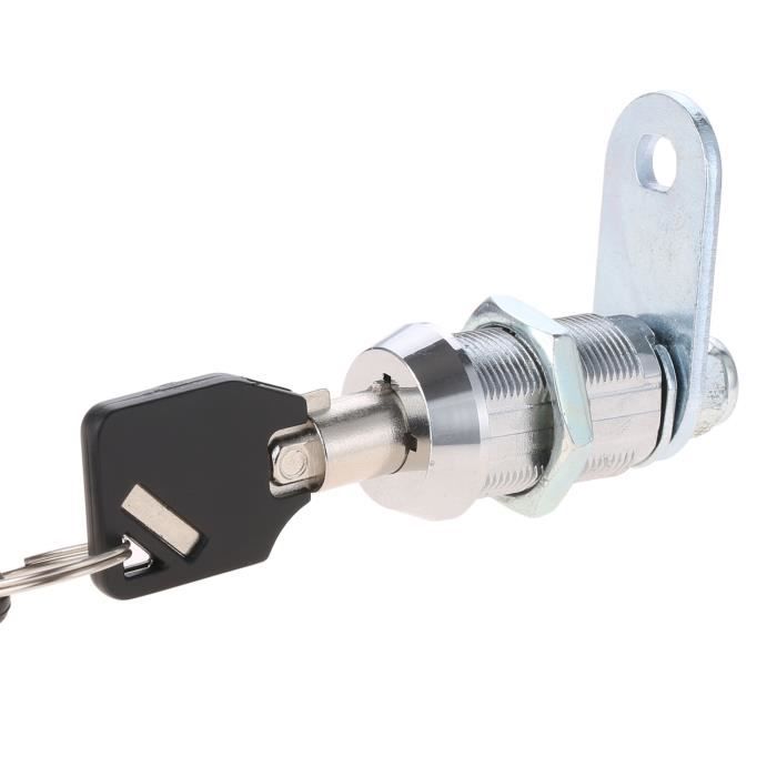 Serrure à Gobelet Inox 20mm Avec Clé - Profondeur Panneau Languette - Steinbach & Vollman