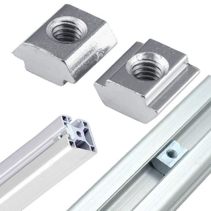 2020 Serie Aluminium Profil Set Connecteur, Angle Bracket, Rainure, Six  Pans Creux Vis Boulon Accessoires pour 6 mm Profil en a Sous