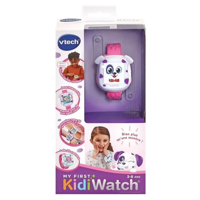 Montre Interactive Kidiwatch VTECH Rose Pour Enfant à partir
