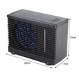 RHO Ventilateur de climatiseur de voiture, ventilateur de refroidissement par évaporation de refroidisseur d'eau 12V Portable-3