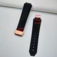 Accessoires pour montre HUBLOT pour hommes et femmes bracelet en caoutchouc étanche noir only black strap|19mm -MEAI24032-3