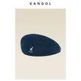 Étiquette blanche noire - Taille unique - Béret brodé kangourou Kangol pour hommes et femmes, Section mince V-3
