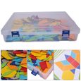 170 pièces en bois géométrie forme Tangram enfants blocs de construction Puzzle jeu éducatif jouet HB032-NOC-3