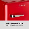 Mini-réfrigérateur Klarstein Audrey rouge - 48L - Design années 50 - Classe A+ - 2 clayettes-3
