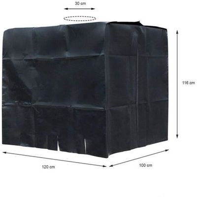 Housse De Protection Anti-UV Pour Réservoir IBC 1000L - Tissu Oxford 210D - Noir 120x100x116cm