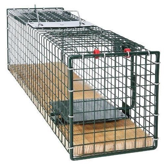 Moorland Piège de Capture - Cage XL - Pour petits Animaux : Lapins, chats,  martres, fouines - 100x25x25cm - Deux entrées - Cdiscount Jardin