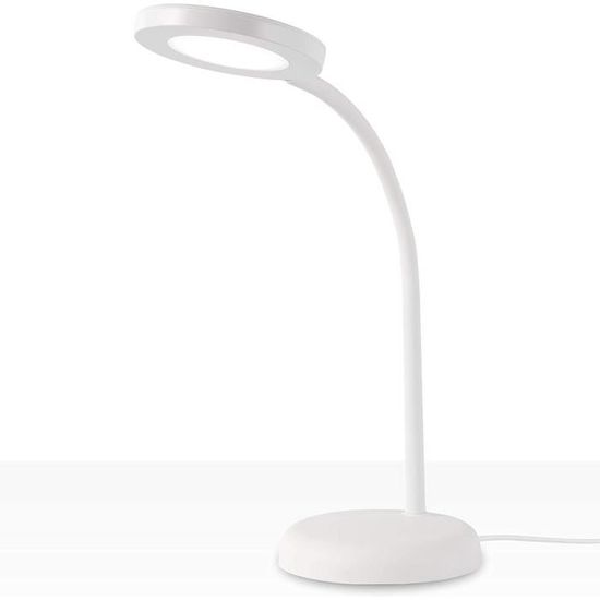 Lumare Lampe de bureau Lampe de lecture LED 6W Bureau Lampe de chevet 500lm Douceur pour les yeux Soft Touch UltraSlim Efficacité énergétique Noir 