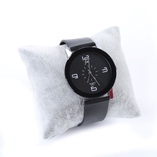 6pcs velours bracelet montre oreiller pour écrans de bijouterie gris