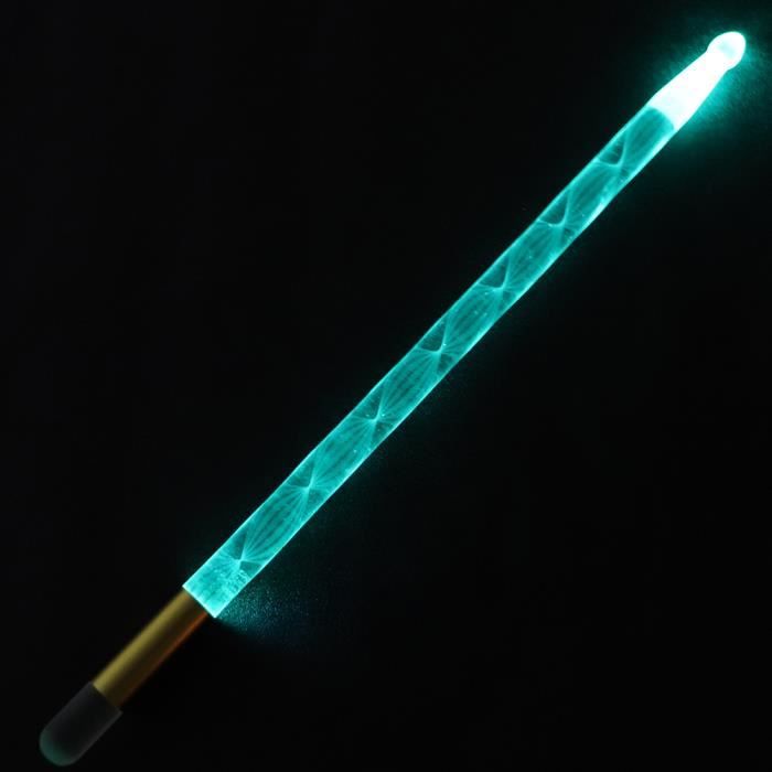 2 Baguettes De Batterie LED Lumineuses 5A – Effet Lumière Collectante Spectaculaire – Idéal Concerts, Soirées, Événements Nocturnes