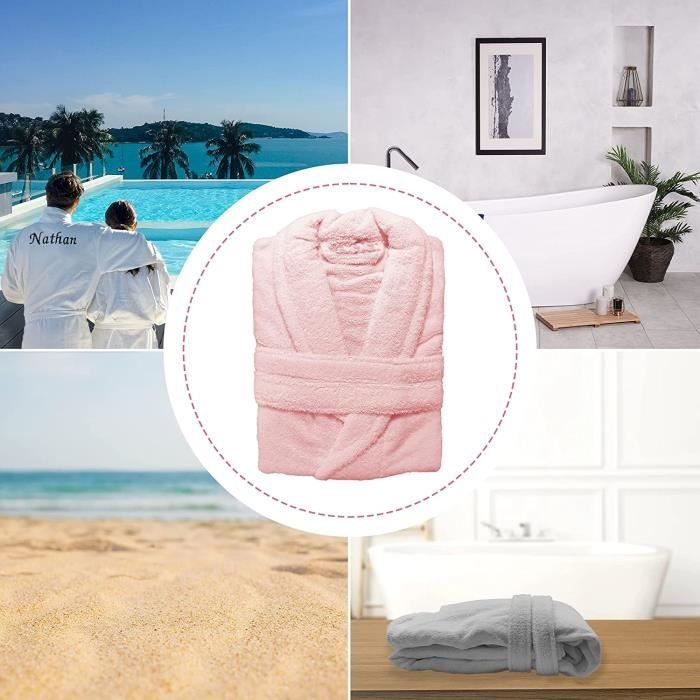 Peignoir de discount bain femme brodé