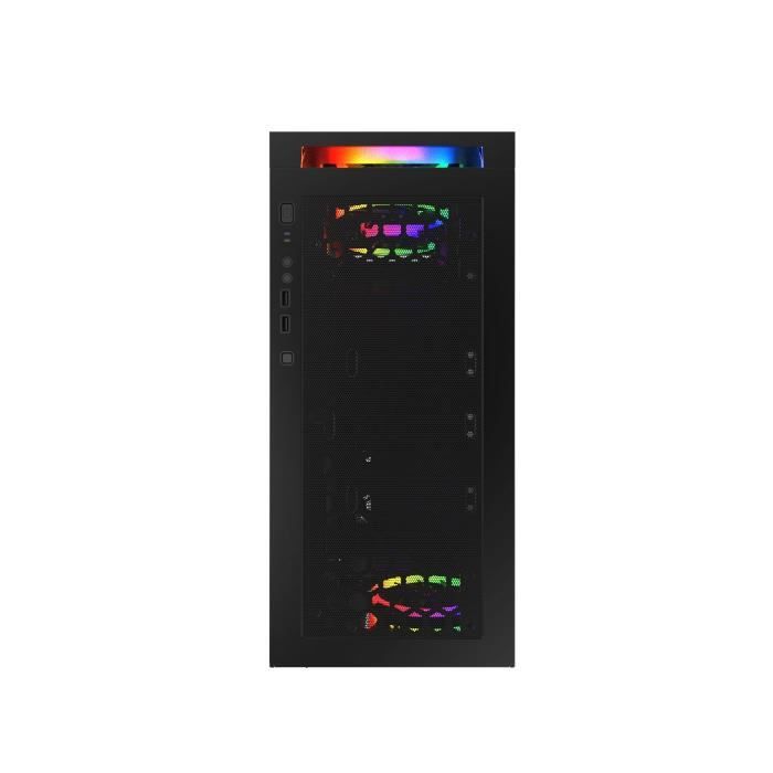 MRED - Boîtier PC Gamer ATX - Blanc RGB Crystal Sea - ADMI