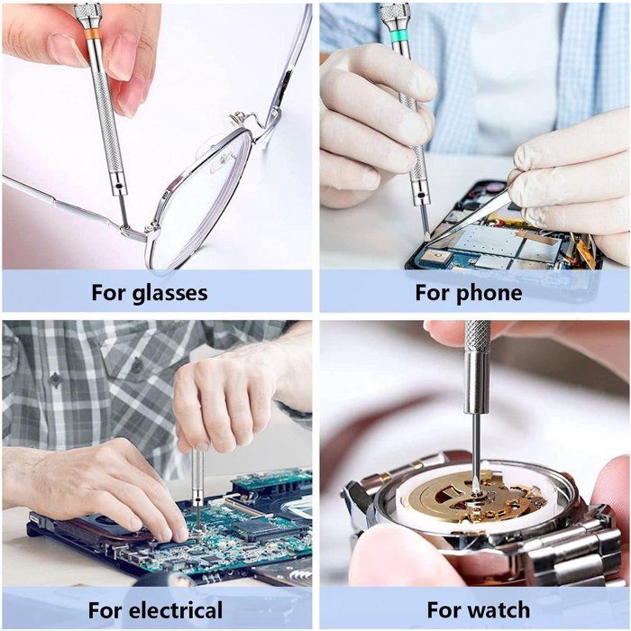 Micro Tournevis Précision – 1,6 Mm Cruciforme – Pour Montres, Lunettes, Réparation