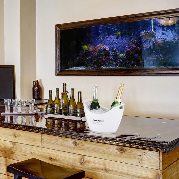 Seau A Champagne Transparent 2 Seaux à Glace Shiawase 6L - Transparents, Avec Cuillères, Pour Champagne Et Vin Seau A Glace