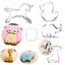 4/" Elephant Cookie Cutter Animal Baking Biscuit Pâtisserie Candy acier moule