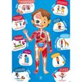 Puzzle du corps humain - HAPE - Anatomie éducative - 50 pièces - Affiche double face-0