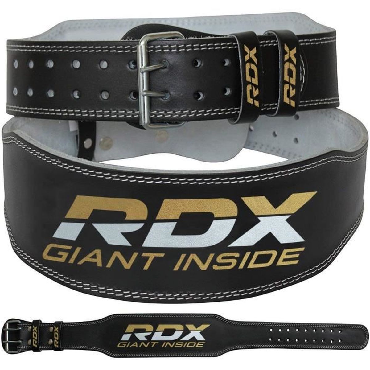 AQF Ceinture Musculation 4 Cuir De Vache Ceinture De Musculation en Cuir Doublure en Daim V/éritable Ceinture Lombaire Pou Entra/înement Bodybuilding