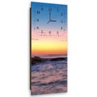 FEEBY Horloge murale, rochers au coucher du soleil 2 (I-14148) 25x70 cm