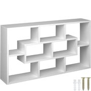 Etagère murale - IDMARKET - LUCAS - Blanc - Double position - Compartiments  carrés - Cdiscount Maison