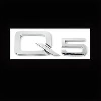 Logo coffre Q5 Audi chromé voiture emblème sigle insigne