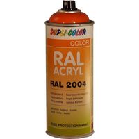Peinture RAL ACRYL 2004 Orange PUR  Brillant  400 ml  DUPLI COLOR - MO349553