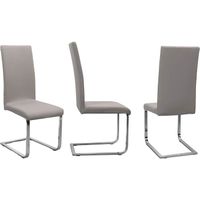 Housse de chaise extensibles pour 6 chaises élasthanne protection couverture de chaise universelle 6 pièces - gris clair