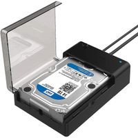 SABRENT Boitier Externe pour Disque Dur SATA 2,5 et 3,5 Pouces,Adaptateur SSD/HDD vers USB 3.2