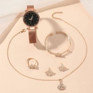 PACK MONTRE Coffret montre femme + collier + bracelets + bague