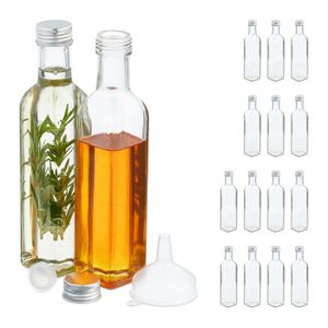 Relaxdays Lot 120 Mini Flacons Verre Avec Bouchon Liège 10ml - Idéal Épices, Artisanat, Cadeaux
