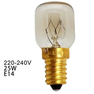 couleur: jaune Lampe à vapeur de four E14-25w Haute température 300 ° c Machine à pain Jaune Ampoule au tungstène AC220-240V 