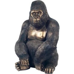 STATUE - STATUETTE Grande Statuette Gorille en re
