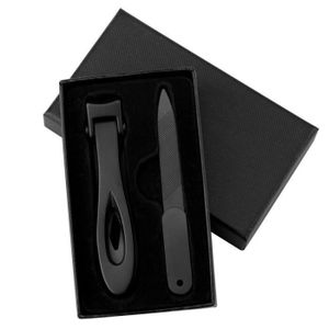 COUPE-ONGLES 2pcs noir d - Coupe-ongles de manucure en acier in