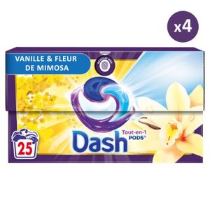 Lessive en capsules Dash Pods - Parfum lavande et camomille - Boîte de 30  doses pas cher