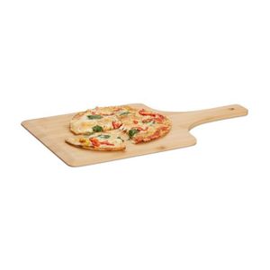 PIERRE À PIZZA Relaxdays Pelle à pizza en bambou 50 x30 cm grande
