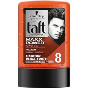 CIRE - GEL COIFFANT TAFT Gel Coiffant Cheveux - Power Gel Maxx Power - 300 ml