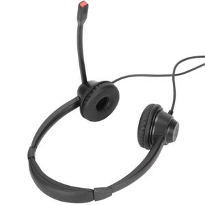 CASQUE - ANTI-BRUIT Casque de service client binaural H390D-PC - ZJCHAO - Noir - Protection auditive - Mixte