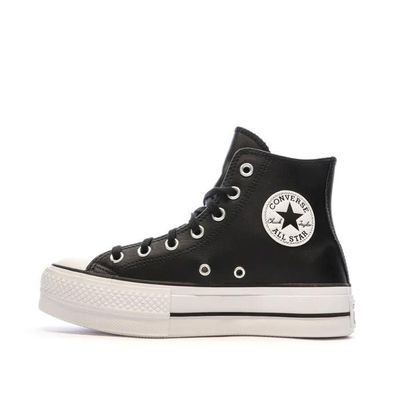 Converse all star shop cuir noir femme