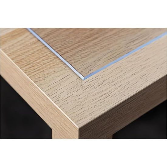 Protection De Table ANRO 2 Mm - Nappe PVC Souple Transparente 90 Cm De Large