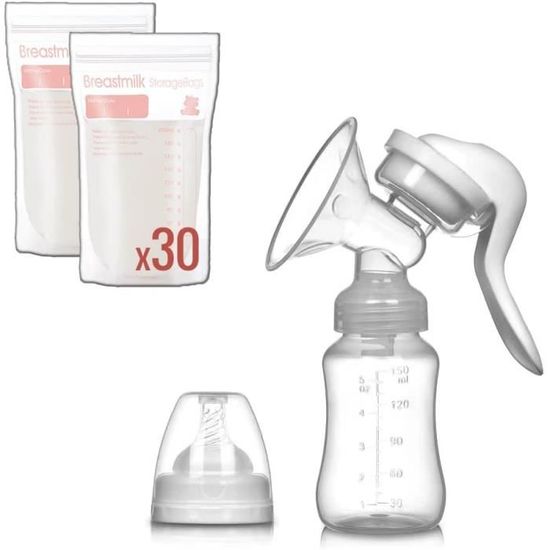 Tire-lait sans fil - Incl. 20 sacs de stockage de lait maternel