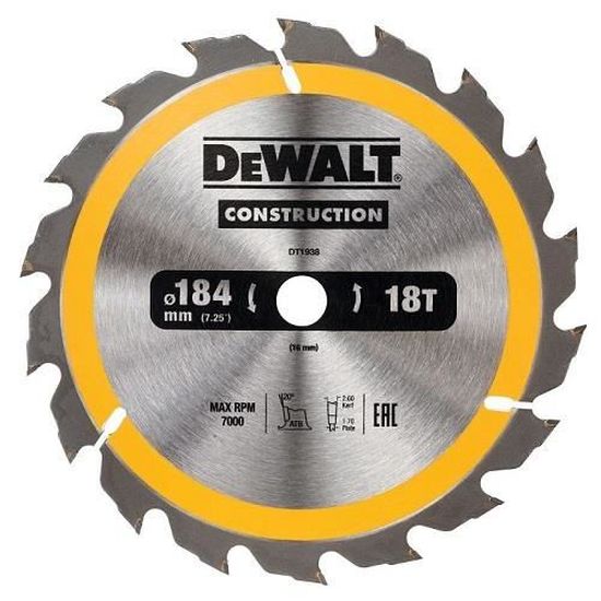 Lame De Scie Circulaire Dewalt DT1957-QZ – 250x30mm, 48 Dents, Pour Béton, Neuve