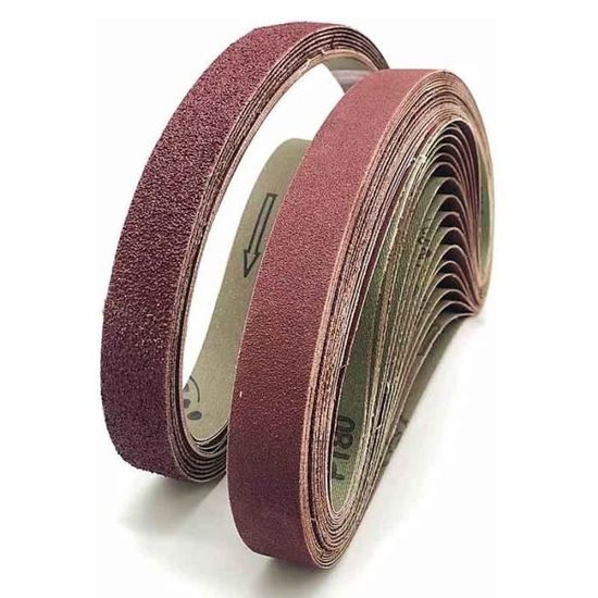12 Pièces Bande Abrasive 915X100Mm. Bande Abrasive En Alumine Kit Bande