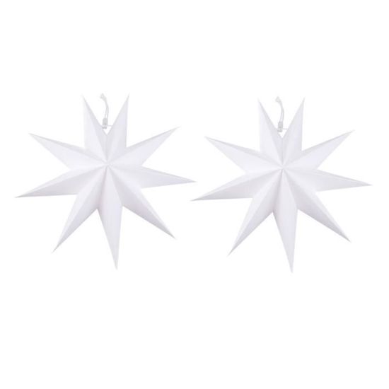 1 PC 30CM papier abat-jour pliant en forme d'étoile blanc suspendus pendentifs décor à  AMPOULE - AMPOULE LED - AMPOULE HALOGENE